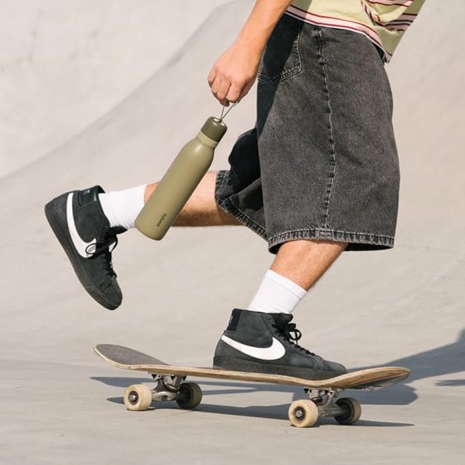 Owala FreeSip Twist Insulated Stainless Steel Water Bottle with Straw for Sports and Travel, BPA-Free, 24-oz, Off Road