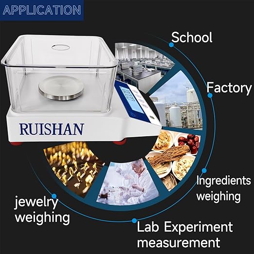 Lab Scale 300g X 0.001g High Precision Electronic Analytical Balance .001 Gram Accuracy Laboratory Lab Precision Scale Digital Kitchen Balance Scale Jewelry Scale Scientific Scales with RS232
