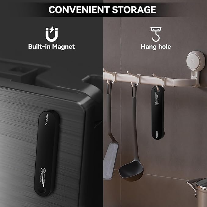 The Latest Thermocouple Food Thermometer. Faster: <1 Second Response time. More Accurate: ±0.5°F (0.3°C), IPX7 Waterproof, for Meat/Candy/Grill/BBQ etc. TH-22 Black