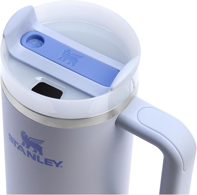 STANLEY Quencher H2.0 Tumbler with Handle and Straw 30 oz | Flowstate 3-Position Lid | Cup Holder Compatible for Travel | Insulated Stainless Steel Cup | BPA-Free | Dew Drop