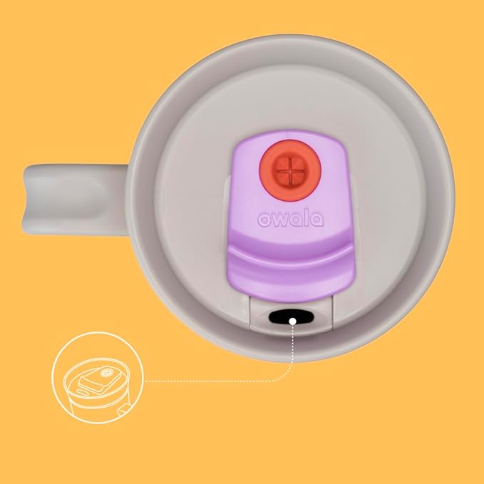 Owala Stainless Steel Triple Layer Insulated Travel Tumbler with Spill Resistant Lid, Straw, and Carry Handle, BPA Free, 40 oz, Orange (Tropical) (Pack of 6)