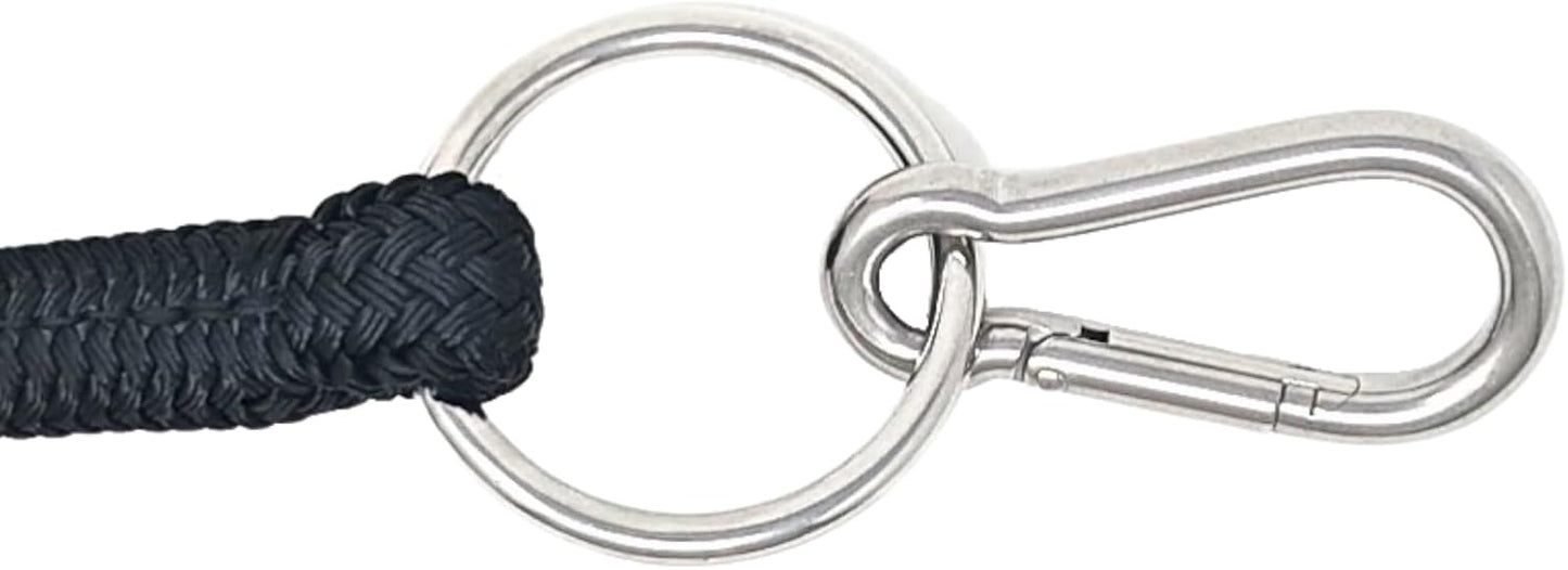 22' Long Line with SS O Ring and Carabiner (Brown Beige)