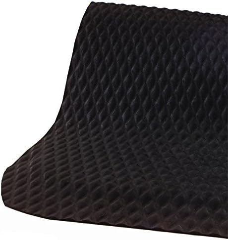 American Floor Mats Hog Heaven 5/8 inch Black & Yellow Border 4' x 6' Nitrile Backed Anti-Fatigue Comfort Mat