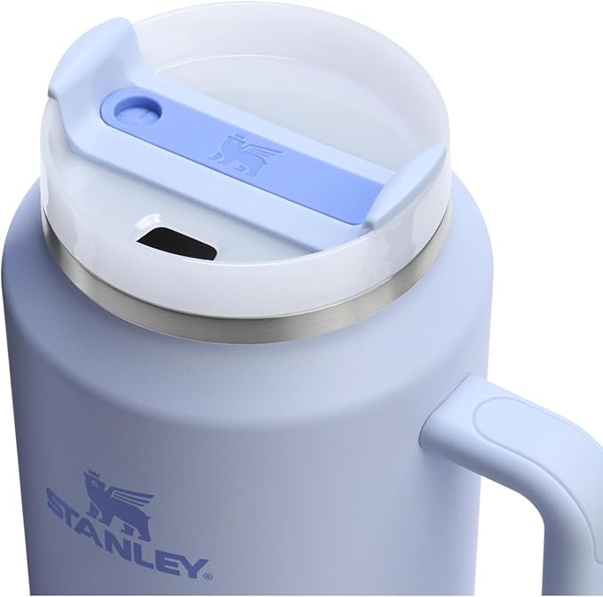 STANLEY Quencher H2.0 Tumbler with Handle and Straw 64 oz | Flowstate 3-Position Lid | Large Capacity for Travel & Sports | Insulated Stainless Steel Cup | BPA-Free | Dew Drop