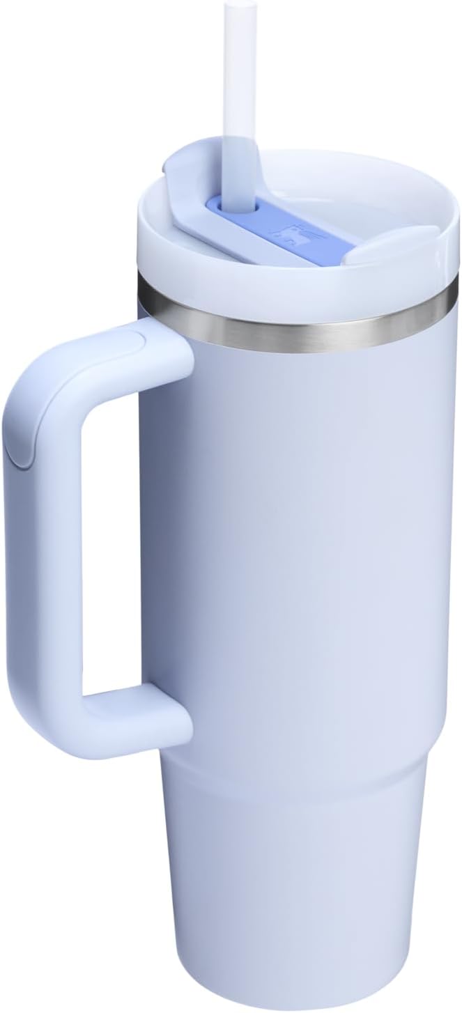 STANLEY Quencher H2.0 Tumbler with Handle and Straw 30 oz | Flowstate 3-Position Lid | Cup Holder Compatible for Travel | Insulated Stainless Steel Cup | BPA-Free | Dew Drop