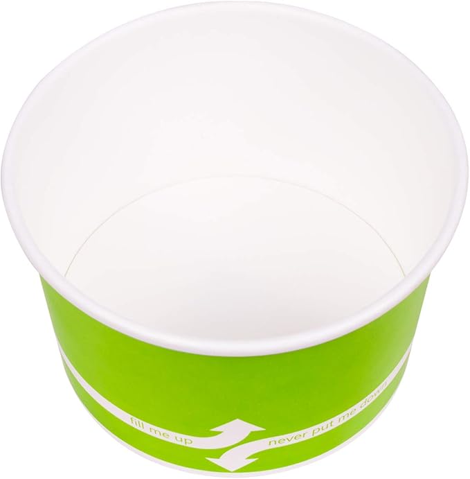 Karat [20oz - 600 ct] Paper Soup Bowls for Hot/ Cold Food - Ideal for Soup, NoodIes, Pasta and Snacks - Green