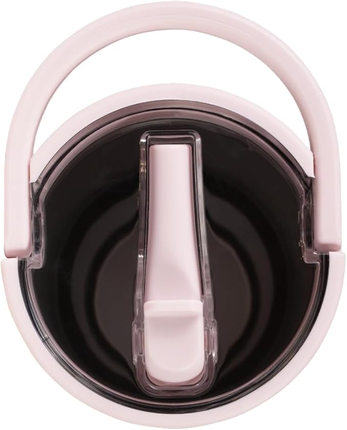 HydroJug Sport - Stainless Steel Tumbler with Straw, Vacuum Insulated, 20oz Leakproof Water Bottle, Ergonomic Design, Reusable, Dishwasher Safe, Rubber Base, Durable for Gym or Outdoors, Sweet Cherry