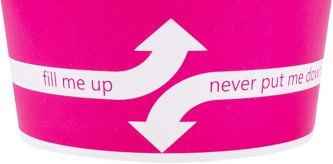 Karat [12oz - 1000 ct] Paper Ice Cream Cups & Soup Bowls for Hot/ Cold Food - Ideal for Soup, Ice Cream, Gelato, Yogurt and Snacks - Pink