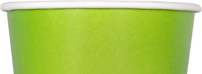 Karat [12oz - 1000 ct] Paper Ice Cream Cups & Soup Bowls for Hot/ Cold Food - Ideal for Soup, Ice Cream, Gelato, Yogurt and Snacks - Green