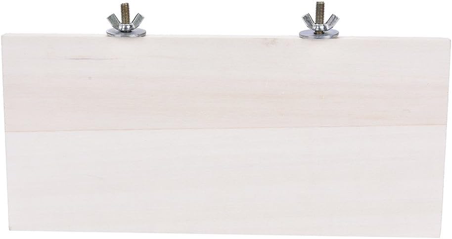 1Pc Pet Parrot Bird Cage Perches Square Wooden Stand Corner Shelf Laddered Platform Animals Springboard Budgie Toys Bird Tree Perches for Parakeets Hamster Pizies