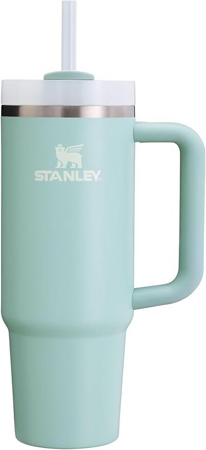 STANLEY Quencher H2.0 Tumbler with Handle and Straw 30 Ounces | Flowstate 3-Position Lid | Cup Holder Compatible for Travel | Insulated Stainless Steel Cup | BPA-Free | Seafoam