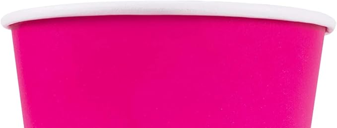 Karat [12oz - 1000 ct] Paper Ice Cream Cups & Soup Bowls for Hot/ Cold Food - Ideal for Soup, Ice Cream, Gelato, Yogurt and Snacks - Pink