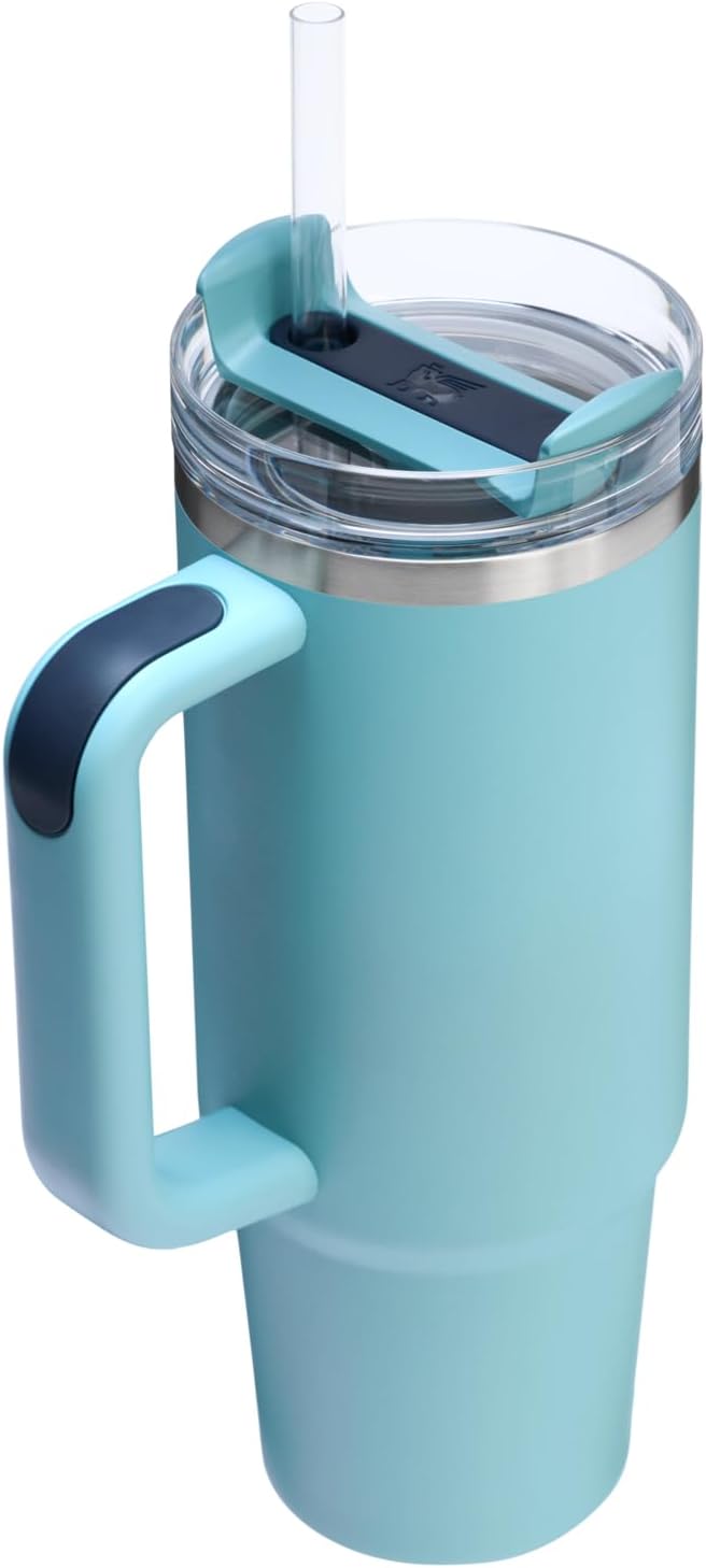 STANLEY Quencher H2.0 Tumbler with Handle and Straw 30 oz | Flowstate 3-Position Lid | Cup Holder Compatible for Travel | Insulated Stainless Steel Cup | BPA-Free | Agave