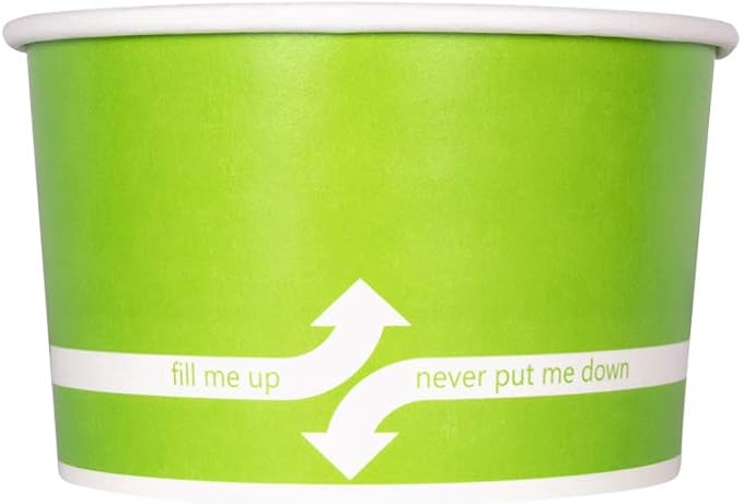 Karat [20oz - 600 ct] Paper Soup Bowls for Hot/ Cold Food - Ideal for Soup, NoodIes, Pasta and Snacks - Green