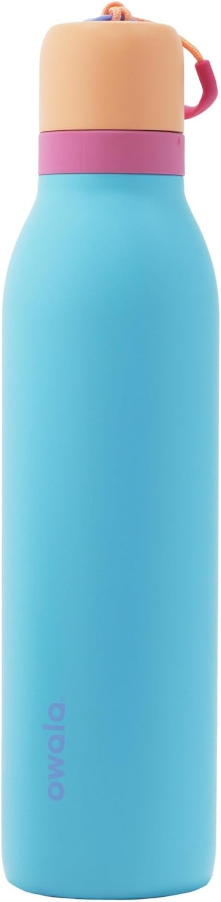 Owala FreeSip Twist Insulated Stainless Steel Water Bottle with Straw for Sports and Travel, BPA-Free, 24-oz, In Bloom