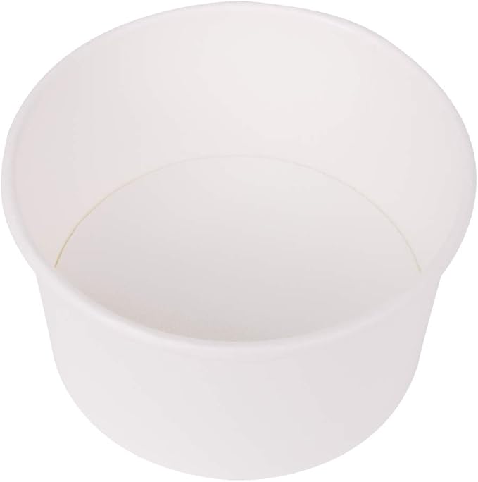 Karat [5oz - 1000 ct] Paper Ice Cream Cups for Hot/ Cold Food - Ideal for Ice Cream, Gelato, Yogurt and Snacks - White (C-KDP5W)