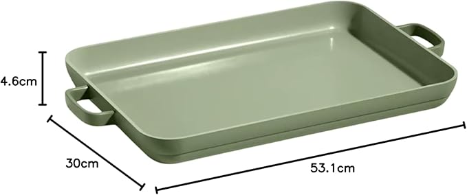 Our Place Griddle Pan - Versatile Nonstick Ceramic Sheet Pan & Stovetop Griddle | Toxin-Free, Dual-Use, with Ergonomic Handles | 5 Qt Capacity, Oven Safe up to 450°F | Sage