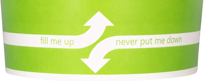 Karat [20oz - 600 ct] Paper Soup Bowls for Hot/ Cold Food - Ideal for Soup, NoodIes, Pasta and Snacks - Green