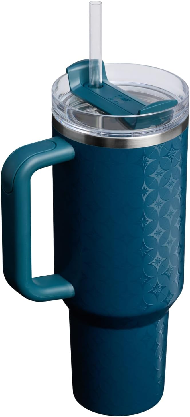 STANLEY Quencher H2.0 Tumbler with Handle and Straw 40 oz | Flowstate 3-Position Lid | Cup Holder Compatible for Travel | Insulated Stainless Steel Cup | BPA-Free | Ponderosa Star