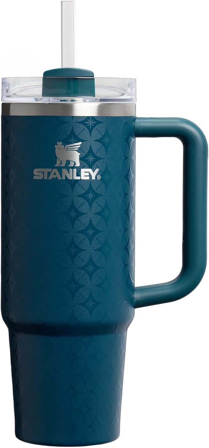 STANLEY Quencher H2.0 Tumbler with Handle and Straw 30 oz | Flowstate 3-Position Lid | Cup Holder Compatible for Travel | Insulated Stainless Steel Cup | BPA-Free | Ponderosa Star