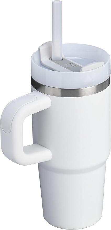 STANLEY Quencher H2.0 Tumbler with Handle and Straw 14 oz | Flowstate 3-Position Lid | Cup Holder Compatible for Travel | Insulated Stainless Steel Cup | BPA-Free | Frost