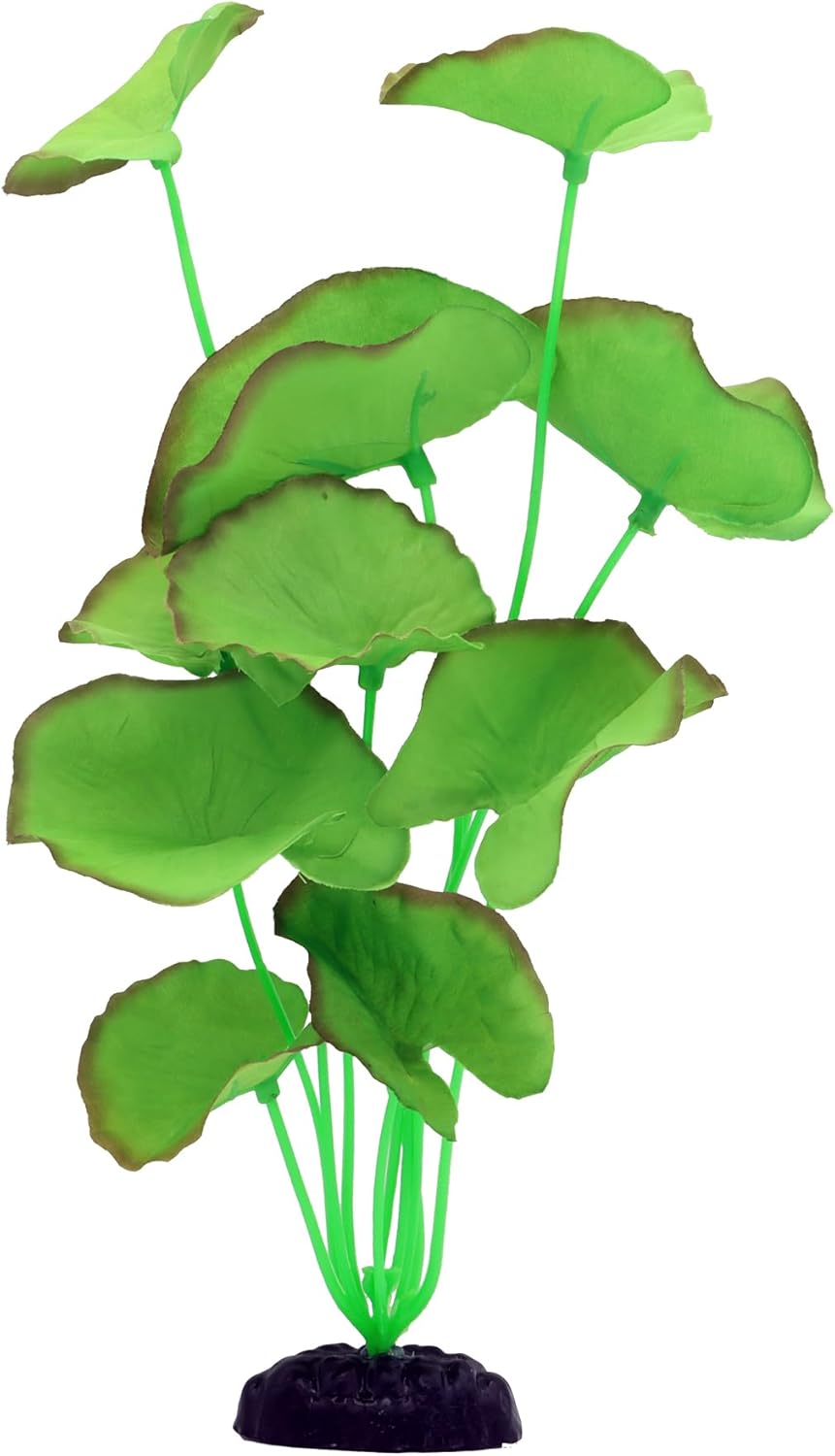 2-Pack 12 Inch Aquarium Silk Aquarium Plants, Artificial Plastic Plant for Small Tank, Goldfish, Fish Hides (Green B, 12 Inch)