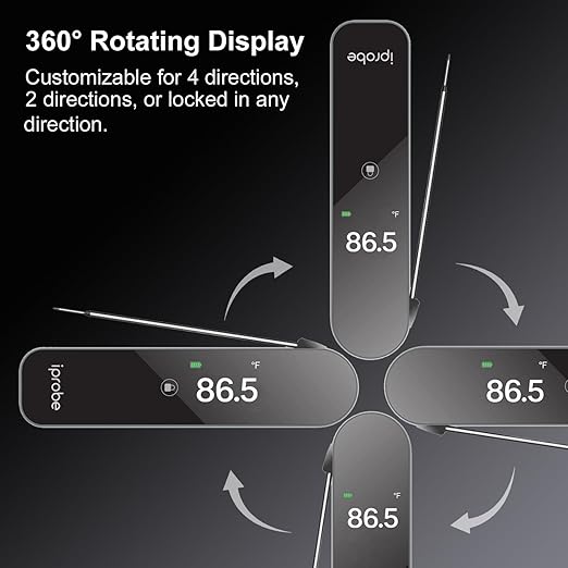 Meat Thermometer Digital -0.5 Sec Instant Read Food Thermometer for Cooking and Grilling Stocking Stuffers for Men Christmas Gifts for Men