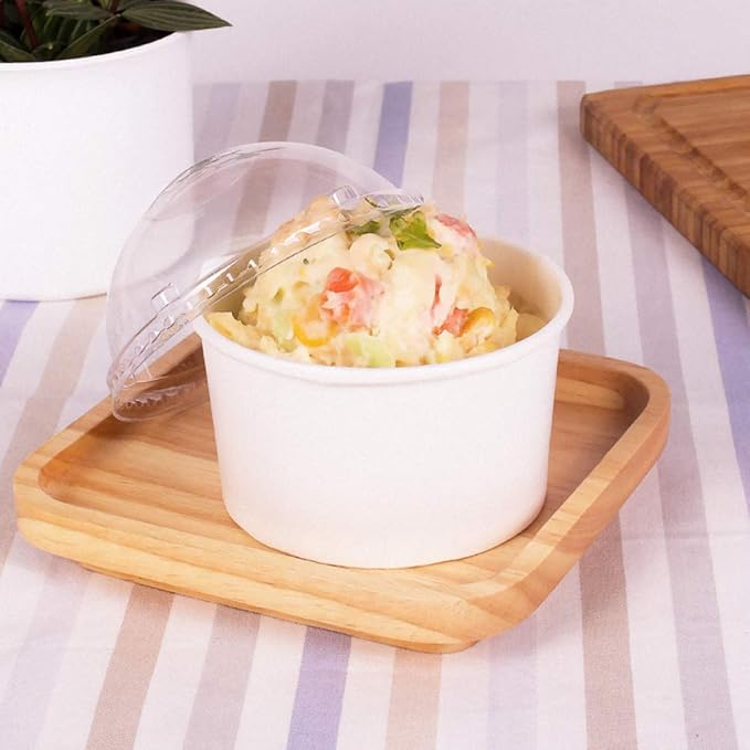 Karat [5oz - 1000 ct] Paper Ice Cream Cups for Hot/ Cold Food - Ideal for Ice Cream, Gelato, Yogurt and Snacks - White (C-KDP5W)