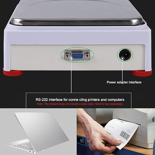 2000gx0.01g Lab Scale Digital Electronic Accurate Grams Scale Lab Analytical Balance Scale Laboratory Industrial Counting Scale Jewelry Weighing with Calibration Weight |for Lab, Industrial