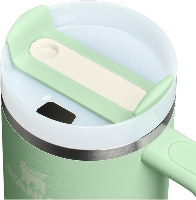 STANLEY Quencher H2.0 Tumbler with Handle and Straw 30 oz | Flowstate 3-Position Lid | Cup Holder Compatible for Travel | Insulated Stainless Steel Cup | BPA-Free | Pistachio