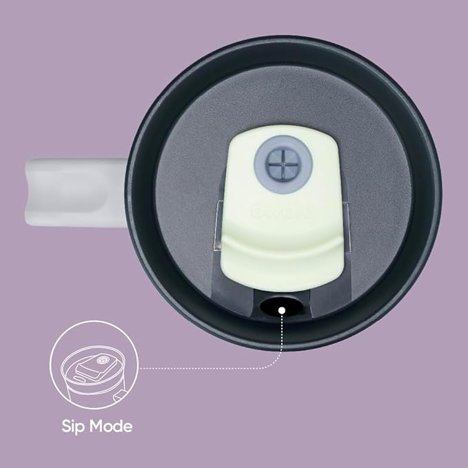 Owala Stainless Steel Triple Layer Insulated Travel Tumbler with Spill Resistant Lid, Straw, and Carry Handle, BPA Free, 40 oz, Purple (Bunny Hop) (Pack of 6)