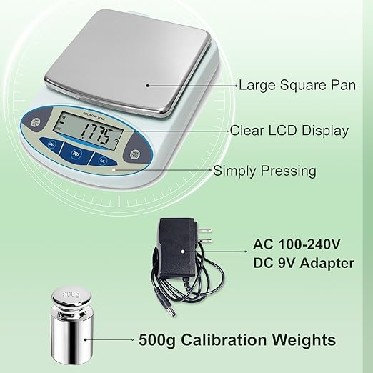 Lab Scale 6000g x 0.01g Accuracy 0.01 High Precision Electronic Analytical Balance Laboratory Precision Scale Digital Kitchen Balance Scale Jewelry Scale Scientific Scale
