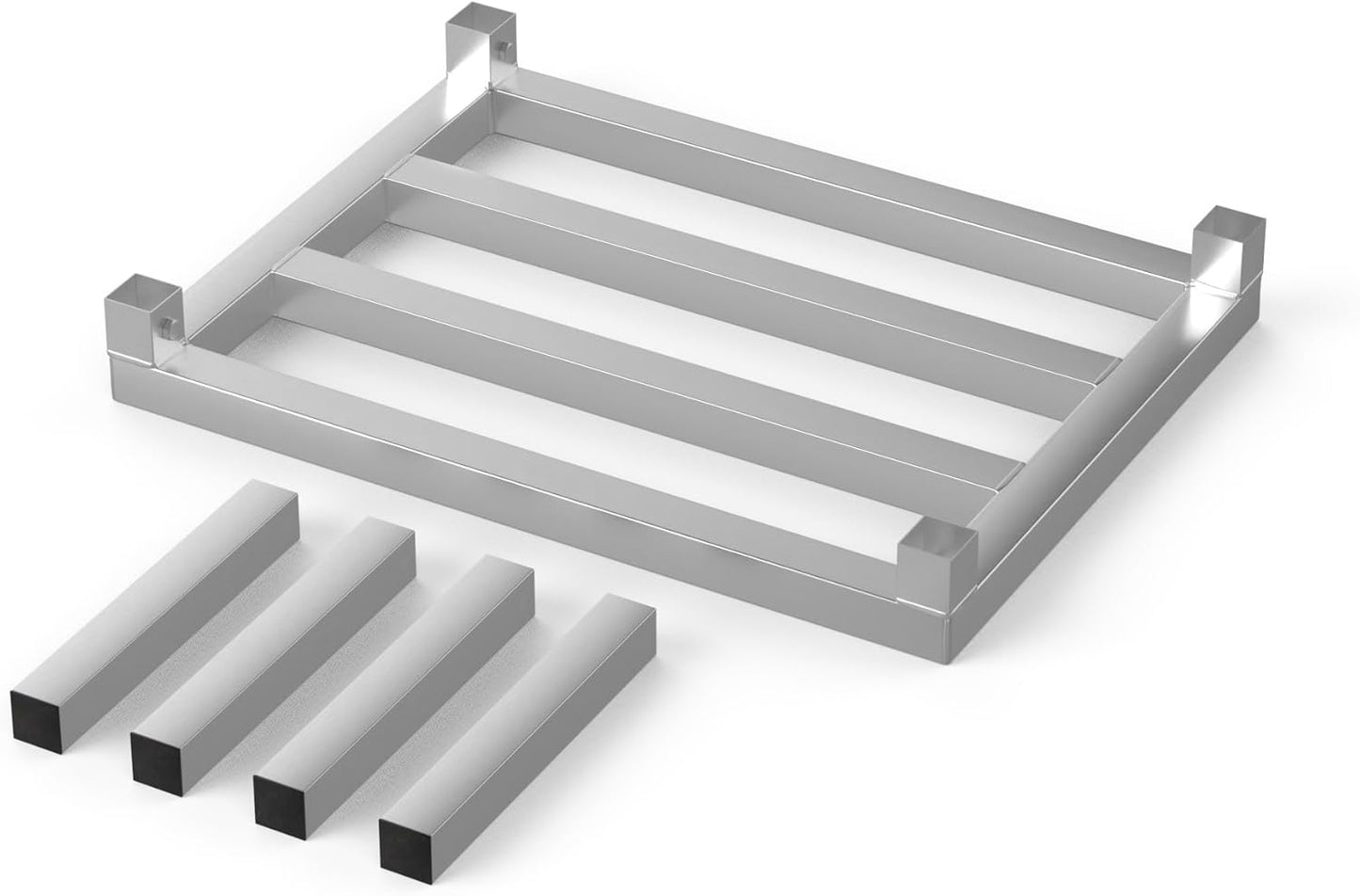 18 in X 24 in. Aquarium Stand | Industrial Style Aluminum Fish Tank Base with Open Frame Design