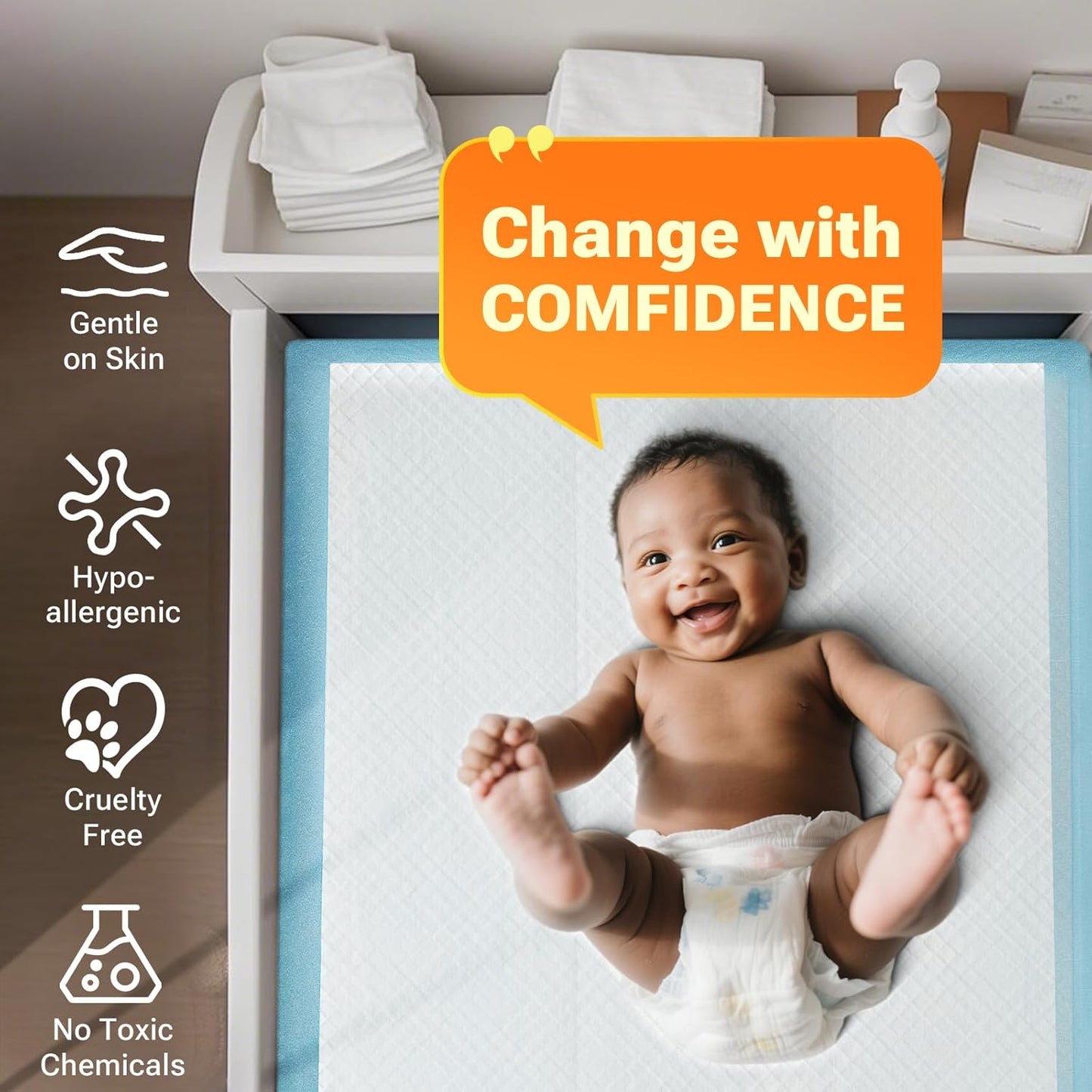 30" x 36" 100 Count Super Absorbency Disposable Bed Pads for Adults, Leakproof Quick Drying Underpads for Adults Baby Puppy, Incontinence Pads, Puppy Pad Dog Training Pee Pads