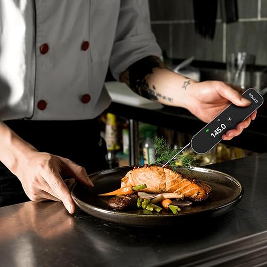 Meat Thermometer Digital -0.5 Sec Instant Read Food Thermometer for Cooking and Grilling Stocking Stuffers for Men Christmas Gifts for Men