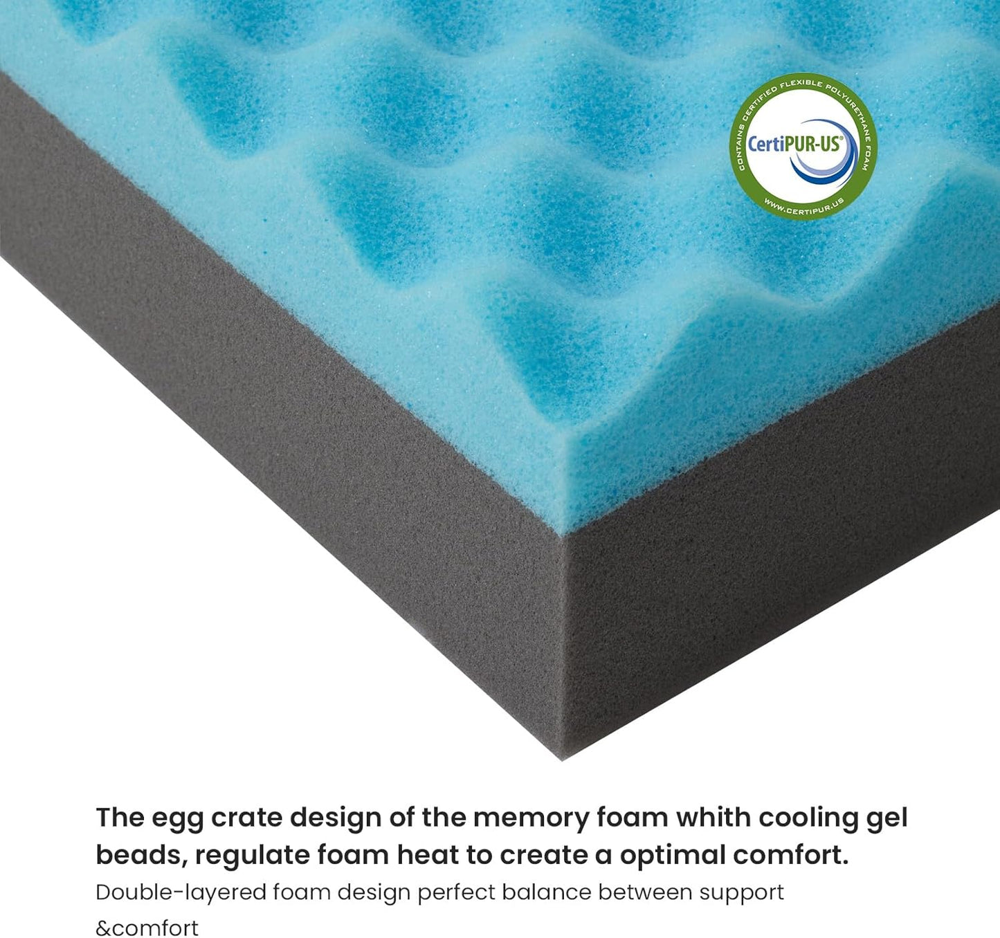 Orthopedic Memory Foam Dog Bed,Cooling Dog Beds for Large Dogs,Washable Pet Beds for Crate with Plush Cover, Waterproof Lining, L(35inch)