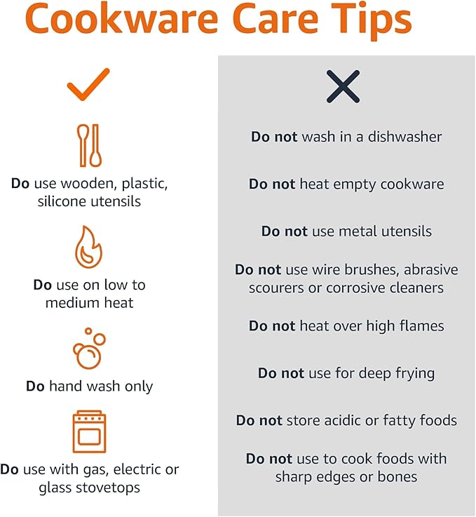 Amazon Basics Non Stick 3-Piece Kitchen Cookware Set, Includes 8-inch, 10-inch, 12-inch Pan, Black