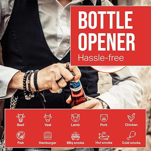 Meat Thermometer Digital, Instant Read Food Thermometer for Cooking, Grilling and Air Fryer, Kitchen Gadgets and BBQ Accessories, Digital Probe Thermometer for Grill, Griddle and More