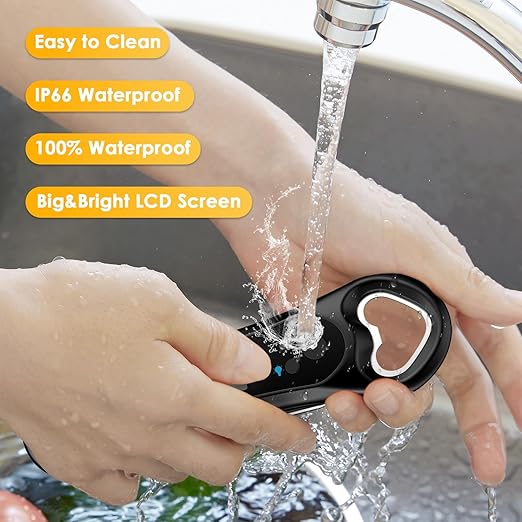 Instant Read Meat Thermometer Digital, Backlight & Calibration Food Thermometer, with Bottle Opener, for Grill and Cooking, Kitchen Gadgets for BBQ, Turkey, Candy, Liquids