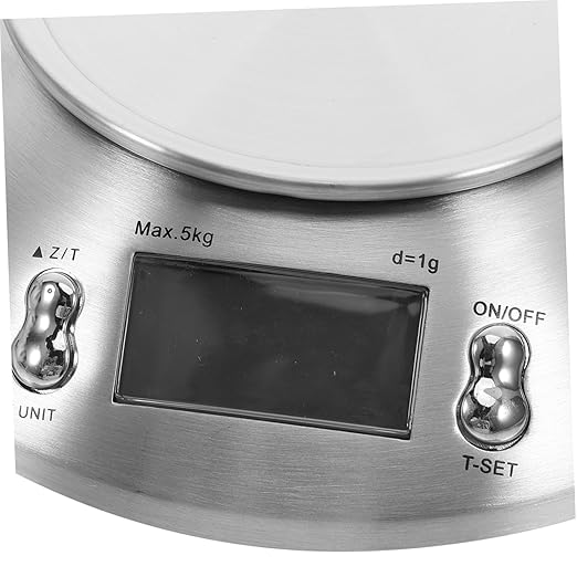 TEHAUX Stainless Steel Kitchen Scale Electronic Food Scale High Capacity for Home and Commercial Use Easy Operation Clear Display