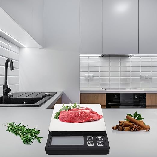 Professional Electronic Food Scale High Accuracy Gram Scale for Baking Cooking Food Jewelry with Large Platform and LCD Display USB Rechargeable