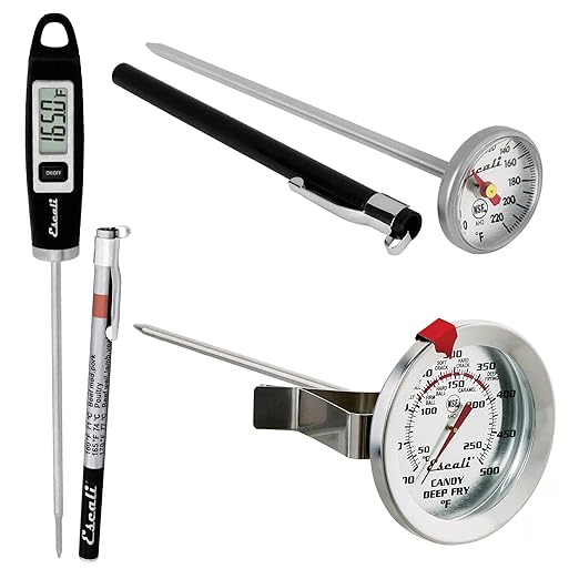 Escali Home Thermometer Set, Includes Gourmet Digital, Candy, and Instant-Read Meat Thermometers