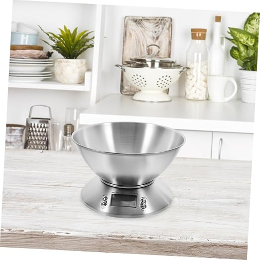 TEHAUX Stainless Steel Kitchen Scale Electronic Food Scale High Capacity for Home and Commercial Use Easy Operation Clear Display