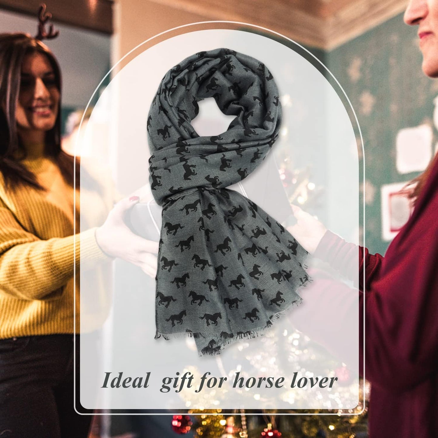 E-Clover Fashion Scarf for Women Lightweight Scarves Shawl Wrap for Spring/Summer Winter