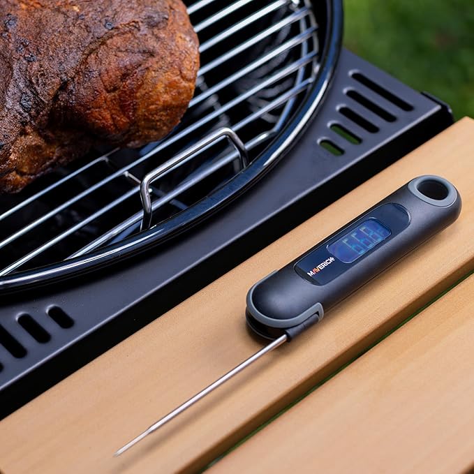 Maverick PT-75 2-in-1 Digital Instant-Read Thermometer with Built-in Automatic Count Up Timer Great for Meat, Grill, Barbecue & Kitchen