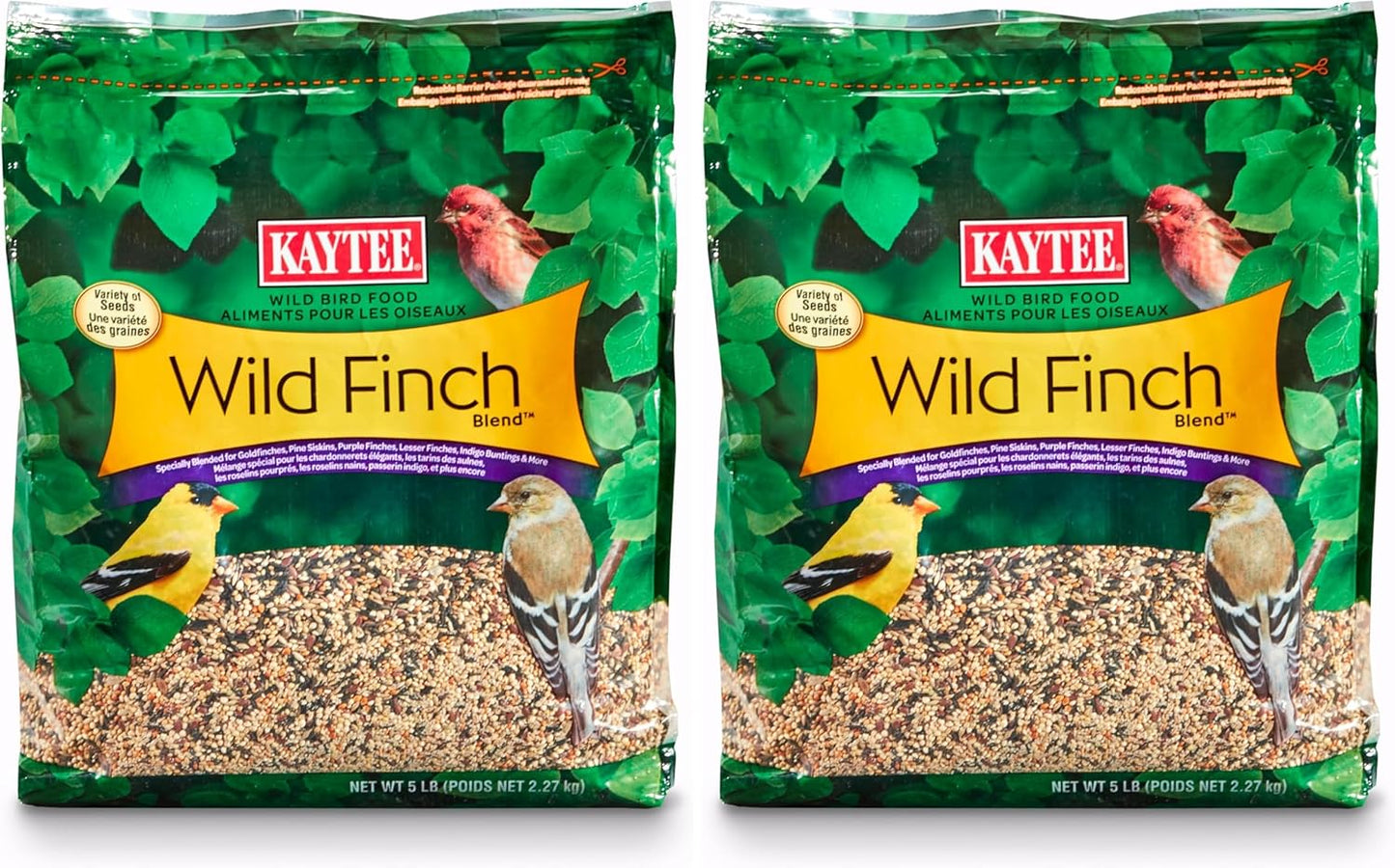 Kaytee Wild Bird Finch Food Blend, 5 lb (Pack of 2)
