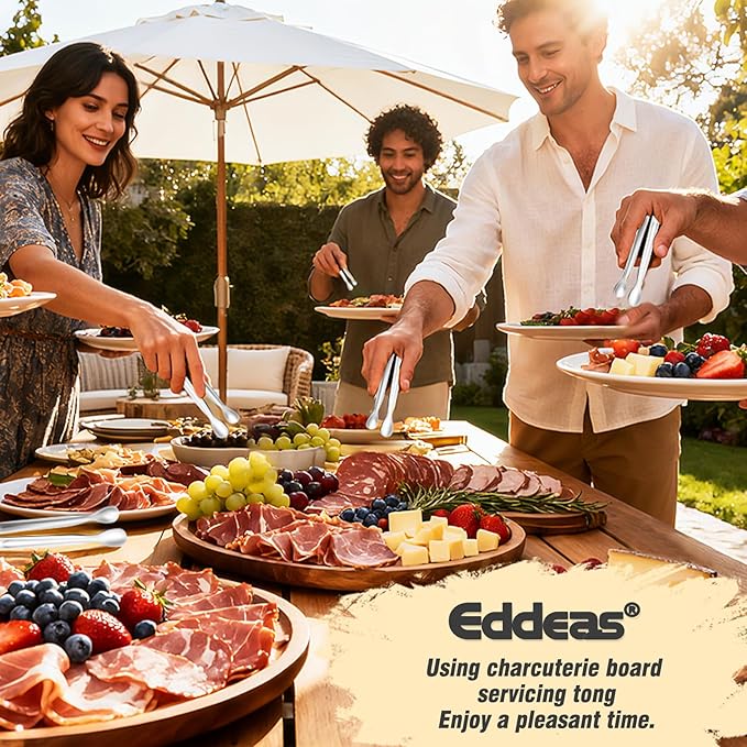 12 PCS Mini Serving Tongs, 6 Inch Small Sugar Tongs, Stainless steel Small Kitchen Tiny Food Tongs for Serving Food, Coffee Bar, Tea Party, Desserts Party and Ice Bucket