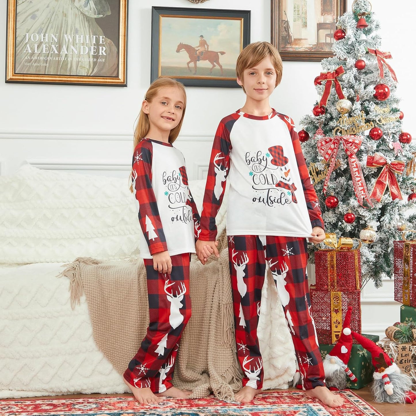 Matching Family Christmas Pajamas Set - Xmas Sleepwear PJs