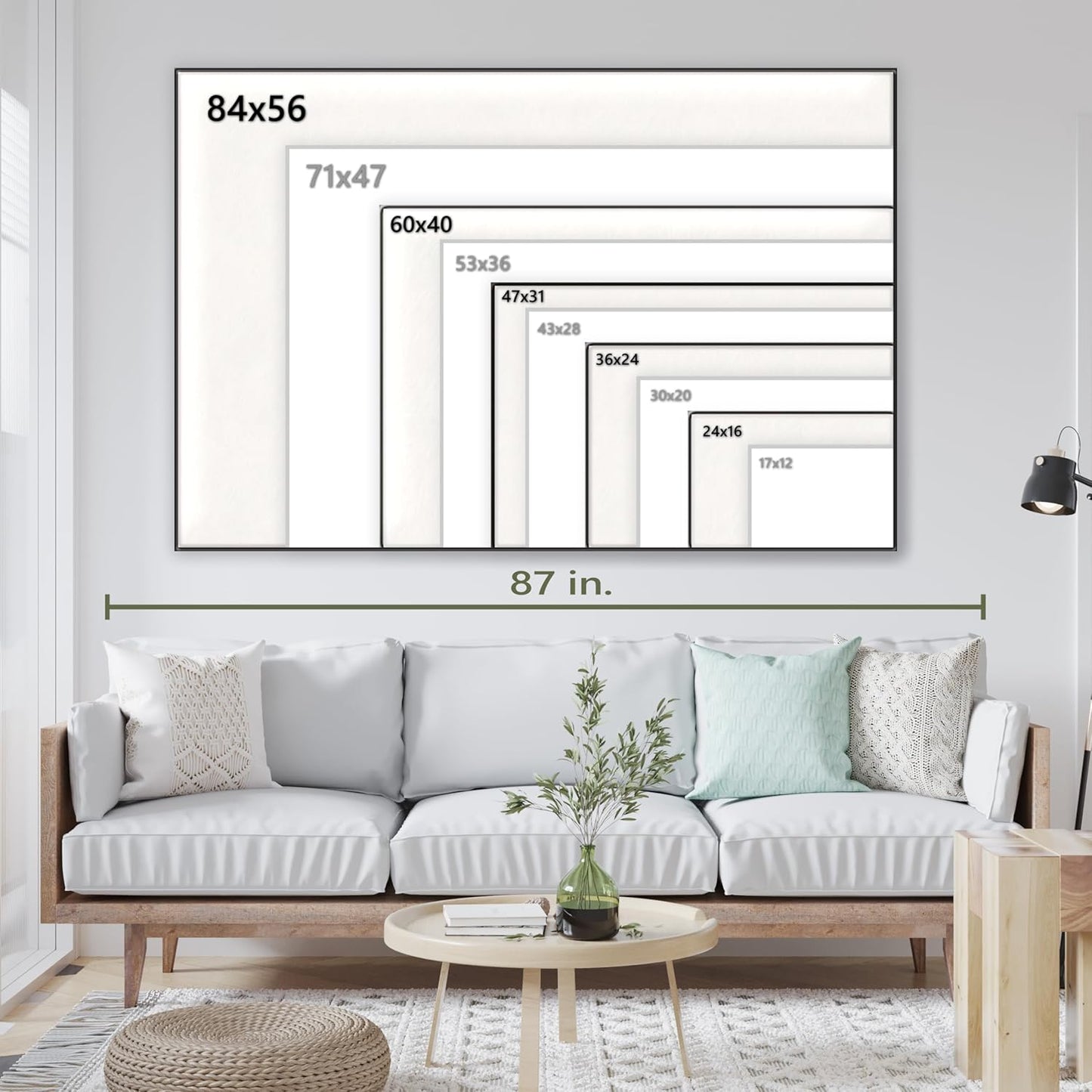 Nature Wall Art Prints - Ocean Forest Mountain Lake Canvas Landscapes - Small to Extra Large Living Room Bedroom Kitchen Bathroom Décor (Reaching for the Sky, 20L" x 30W")