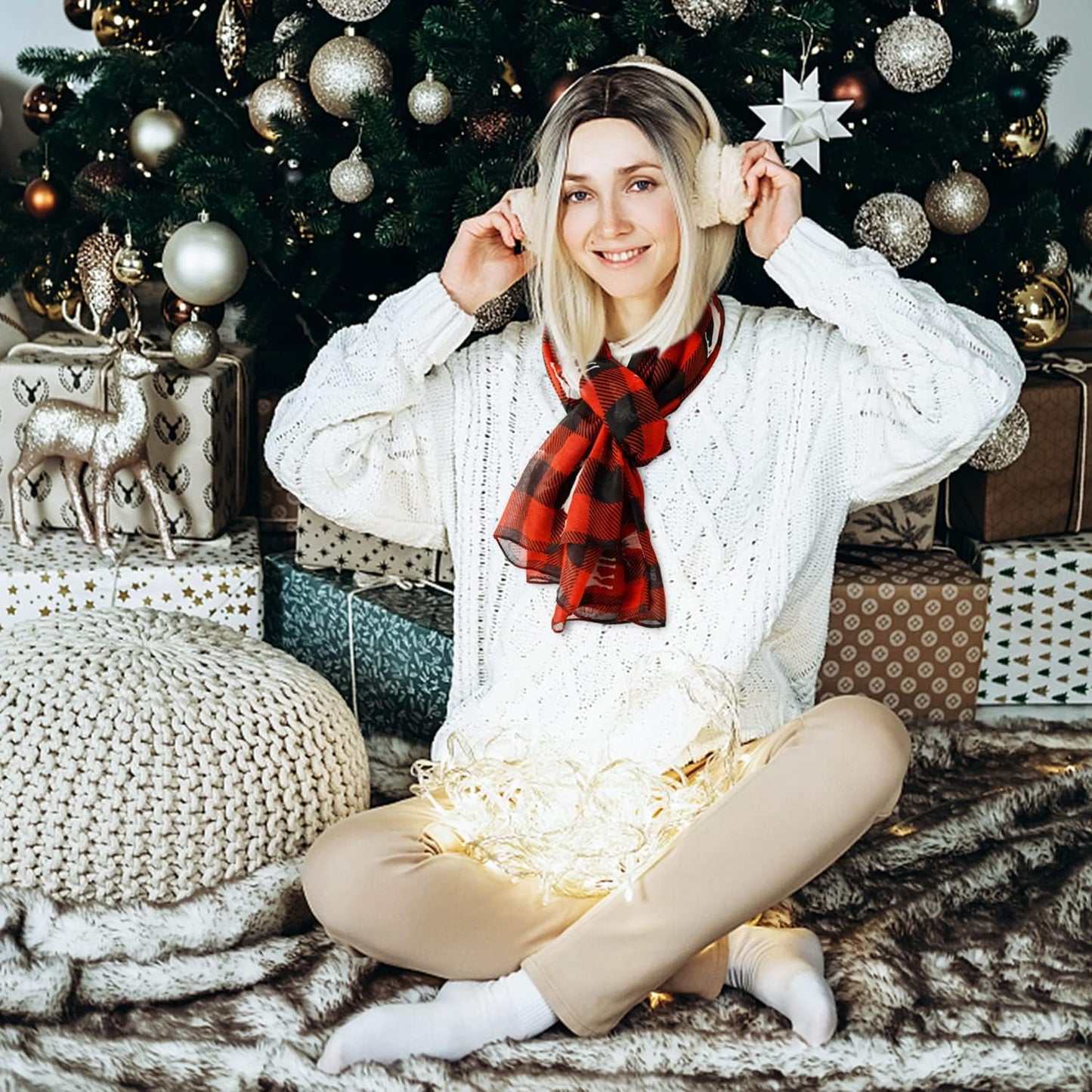 E-Clover Fashion Scarf for Women Lightweight Scarves Shawl Wrap for Spring/Summer Winter